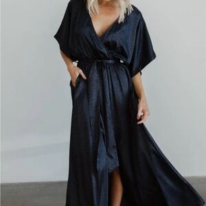 Baltic Born Black Wrap Dress